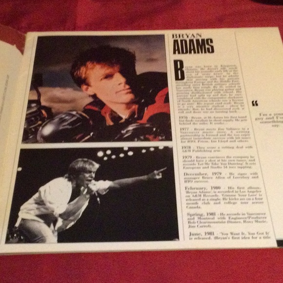 Bryan Adams 1985 World Wide Tour Concert Tour - Picture 5 of 8